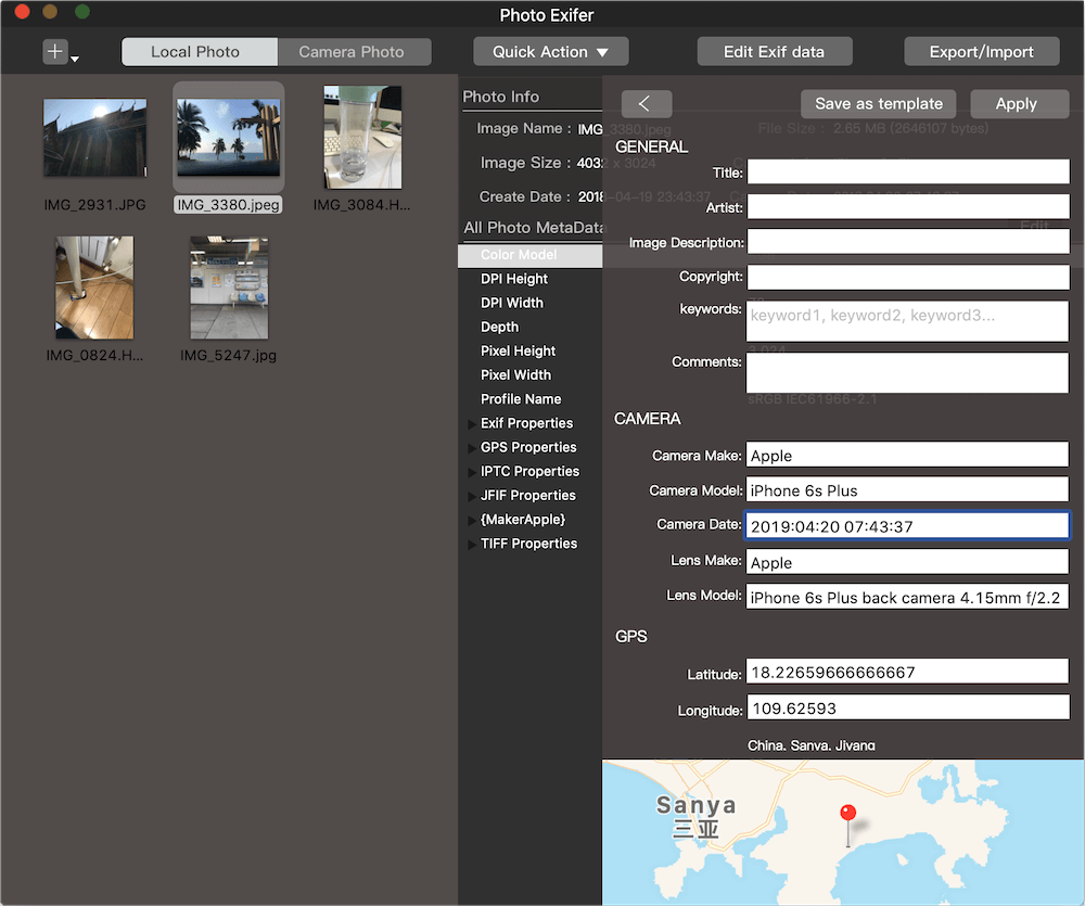 exif geotag viewer for mac osx